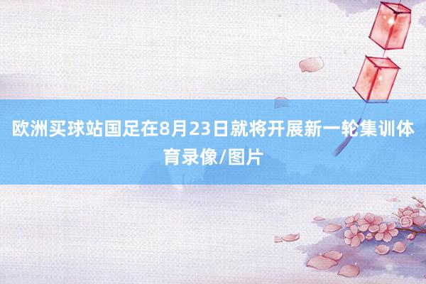 欧洲买球站国足在8月23日就将开展新一轮集训体育录像/图片