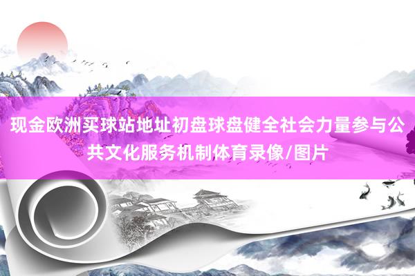 现金欧洲买球站地址初盘球盘健全社会力量参与公共文化服务机制体育录像/图片