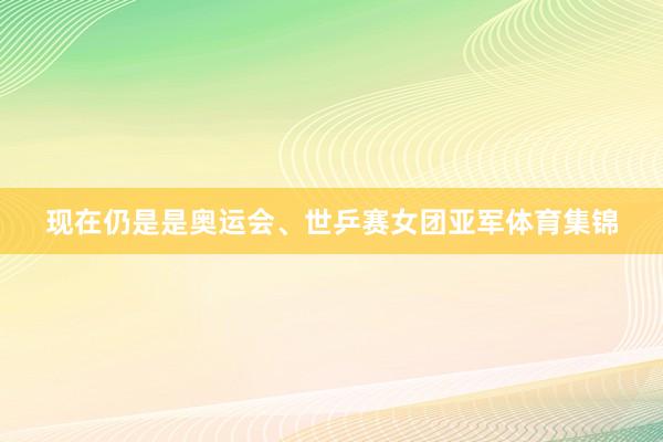 现在仍是是奥运会、世乒赛女团亚军体育集锦