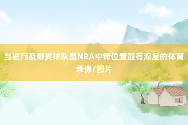 当被问及哪支球队是NBA中锋位置最有深度的体育录像/图片